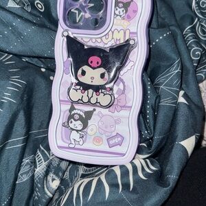 Cute Kuromi Phone Case in Purple and Black